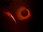 Eclipse on red earth